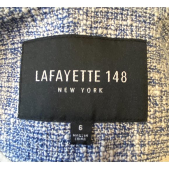 Lafayette 148 New York Asymmetrical Tweed Size 6 - Picture 12 of 15